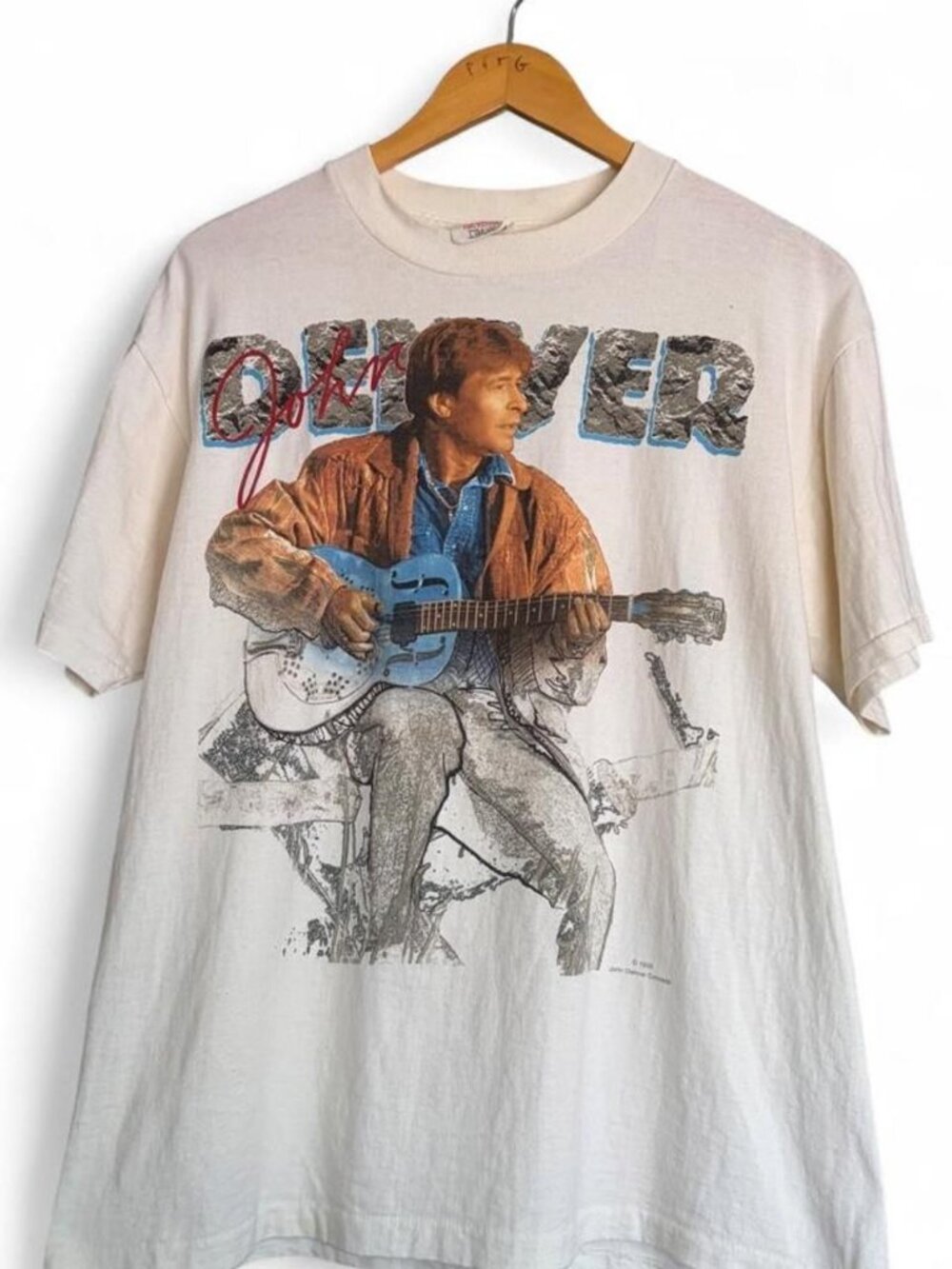 Vintage 90s John Denver Country Music TShirt